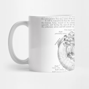 Antique Anatomy Papers Neck Gator Heart Surgical Anatomy Mug